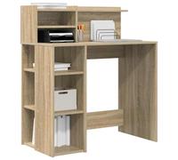 vidaXL Escritorio con Almacenamiento Roble Sonoma 90x48x101.5 cm Madera Fabricada