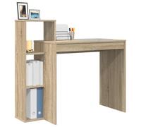 vidaXL Escritorio Roble Sonoma Madera de ingeniería 100 x 40 x 90 cm | Ideal para cualquier habitación, Bonito acabado en roble de Sonoma, Dos estantes amplios para organizar