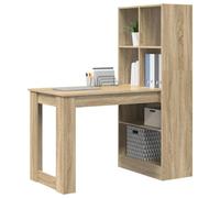 vidaXL Escritorio Roble Sonoma Madera de ingeniería 122 x 67 x 145 cm