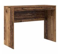 vidaXL Escritorio Rústico con Cajón de Almacenamiento | Madera Sólida Recuperada Tamaño Compacto 100 x 40 x 76 cm Ideal para Uso en Oficina o Estudio Mueble Minimalista Pequeño