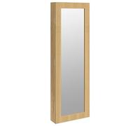 vidaXL Espejo con joyero de Pared 30x8,5x90 cm