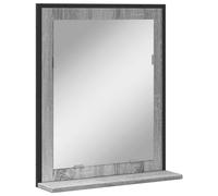 vidaXL Espejo de baño con Estante Madera ingeniería Gris Sonoma