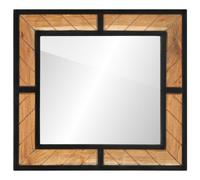 vidaXL Espejo de Baño, Espejo de Pared, Espejo de Maquillaje, Espejo de Tocador para Inodoro Cuarto de Baño, Madera de Acacia