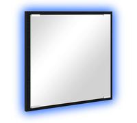 vidaXL Espejo de baño LED en Roble Negro de 40 x 8.5 x 37 cm, con USB y luz integrada. Diseño Moderno Cuidado Personal, se Monta en la Pared y le da un Toque Cool a tu tocador.