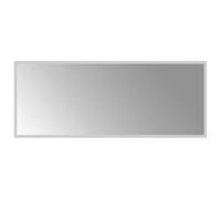 vidaXL Espejo de baño LED transparente de 100 x 40 cm, cristal templado, moderno espejo de baño rectangular, montaje en pared, superficie reflectante de vidrio templado, decoración eficiente del