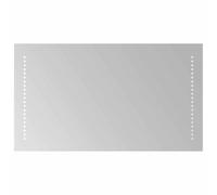 vidaXL Espejo de baño LED transparente de 70 x 40 cm, cristal templado, moderno espejo LED rectangular, montaje en pared, baño, entrada, vidrio templado, iluminación elegante, fácil instalación