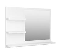 Vidaxl espejo de baño madera contrachapada blanco 60x10,5x45 cm