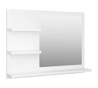 Vidaxl espejo de baño madera contrachapada blanco 60x10,5x45 cm