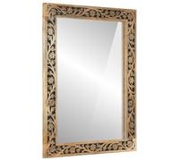 vidaXL Espejo de baño Madera Maciza de Acacia y Vidrio 50x70x2,5 cm