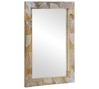vidaXL Espejo de baño Madera Maciza Mango 50x3x70 cm
