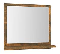 vidaXL Espejo de baño Madera contrachapada Roble Ahumado 40x10,5x37 cm