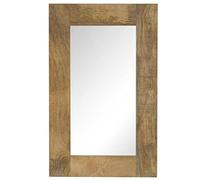 vidaXL Espejo de Madera Maciza de Mango 50x80 cm