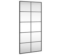 vidaXL Espejo de Pared Rectangular de Hierro Negro 50x100 cm