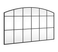 vidaXL Espejo de Pared Arco de Hierro Negro 100x60 cm