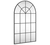 vidaXL Espejo de pared Arco - Hierro negro 60x100 cm