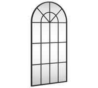 vidaXL Espejo de Pared Arco de Hierro Negro 40x80 cm