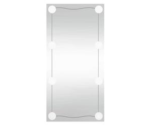 vidaXL Espejo de Pared con Luces LED Vidrio Rectangular 30x60 cm