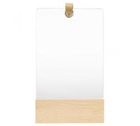 Vidaxl Espejo De Pared De Madera Maciza De Pino 23x39,5 Cm
