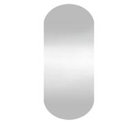 vidaXL Espejo de Pared, Espejo de Maquillaje, Decoración para Dormitorio Armario Pasillo Cuarto de Baño, Estilo Moderno, Vidrio Ovalado
