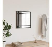vidaXL Espejo de Pared Cuadrado de Hierro Negro 40x40 cm