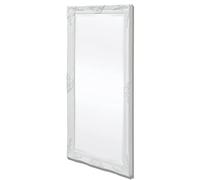 vidaXL Espejo de Pared Estilo Barroco 120x60 cm Blanco Espejo Vintage Retro