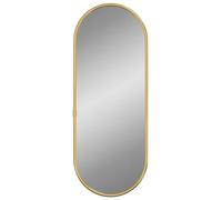 vidaXL Espejo de Pared Ovalado Dorado 40x15 cm