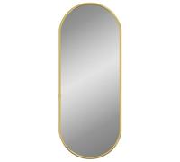 vidaXL Espejo de Pared Ovalado Dorado 50x20 cm