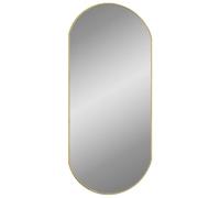 vidaXL Espejo de Pared Ovalado Dorado 90x40 cm