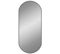 vidaXL Espejo de Pared Ovalado Negro 80x35 cm