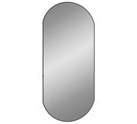 vidaXL Espejo de Pared Ovalado Negro 90x40 cm