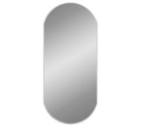 vidaXL Espejo de Pared Ovalado Plateado 90x40 cm