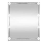 vidaXL Espejo de Pared Rectangular con Luces LED Vidrio 50x60 cm