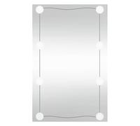 vidaXL Espejo de Pared Rectangular con Luces LED Vidrio 50x80 cm