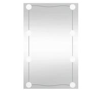 vidaXL Espejo de Pared Rectangular con Luces LED Vidrio 50x80 cm