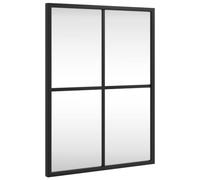 vidaXL Espejo de Pared Rectangular de Hierro Negro 30x40 cm