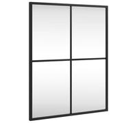 vidaXL Espejo de Pared Rectangular de Hierro Negro 40x50 cm