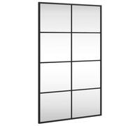 vidaXL Espejo de Pared Rectangular de Hierro Negro 50x80 cm