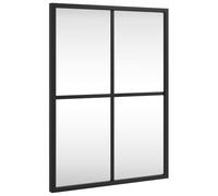 vidaXL Espejo de Pared Rectangular de Hierro Negro 30x40 cm