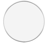 vidaXL Espejo de Pared Redondo Colgante Decoración Dormitorio Salón Sala de Estar Pasillo Tocador Cuarto de Baño Entrada Plateado Ø 30 cm