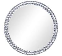 vidaXL Espejo de Pared Tocador Redondo Maquillaje Mueble de Cuarto Baño Salón Sala Dormitorio Decoración Hogar de Vidrio Templado 60 cm