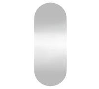 vidaXL Espejo de pared de vidrio ovalado 20x50 cm
