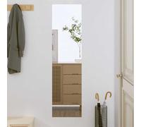 vidaXL Espejo de Pared Vidrio Rectangular 30x100 cm de Maquillaje Colgable