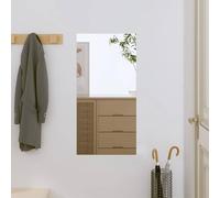 vidaXL Espejo de Pared Vidrio Rectangular 30x60 cm