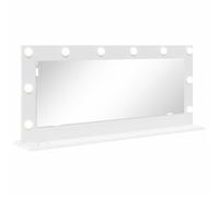 vidaXL Espejo de Tocador con Luces de Tiras LED 100 x 45 x 18 cm, Espejo para Dormitorio, diseño Moderno, Vidrio Elegante, iluminación LED, Pieza Decorativa para arreglarte