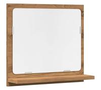 vidaXL Espejo Mueble baño Madera ingeniería Roble Artisan 40x11x37 cm, Armario con Espejo, Espejo con Armario, Armario con Espejo de tocador