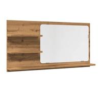 vidaXL Espejo Mueble baño Madera ingeniería Roble Artisan 90x11x45 cm