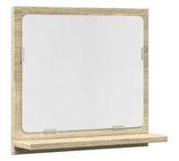 vidaXL Espejo Mueble baño Madera ingeniería Roble Sonoma 40x11x37 cm, Armario con Espejo, Espejo con Armario, Armario con Espejo de tocador