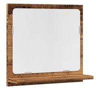 vidaXL Espejo Mueble de baño Madera ingeniería Envejecida 40x11x37 cm