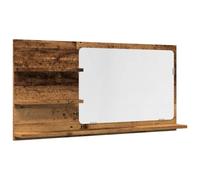 vidaXL Espejo Mueble de baño Madera ingeniería Envejecida 90x11x45 cm, Armario con Espejo de baño, Armario con Espejo, Espejo con Armario