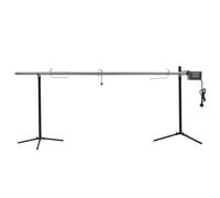 VidaXL Espetón Automático Con Motor De Acero Inoxidable 207×45×81 Cm